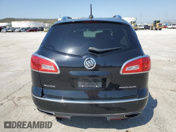 2017 Buick Enclave Leather with VIN 5GAKRBKD7HJ313466, listed as a Copart auction lot 52181345 with 81,552 mi miles and Salvage Title. Bid and sale history available at DreamBid. Image 6.