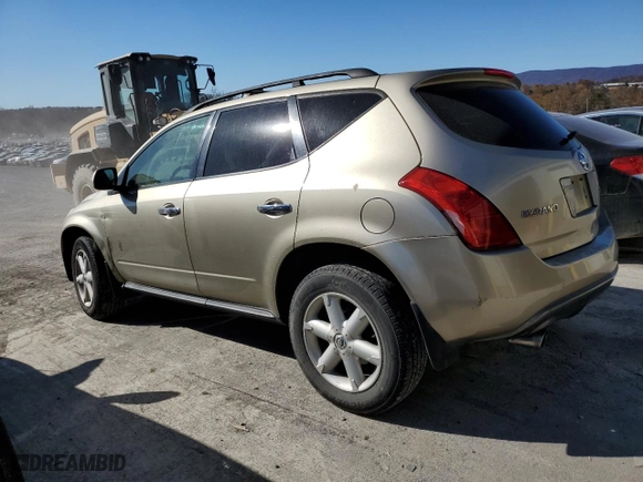 2005 Nissan Murano S with VIN JN8AZ08W45W400686, listed as a Copart auction lot 79385174 with 138,018 mi miles and Salvage Title. Bid and sale history available at carsss.com. Image 2.