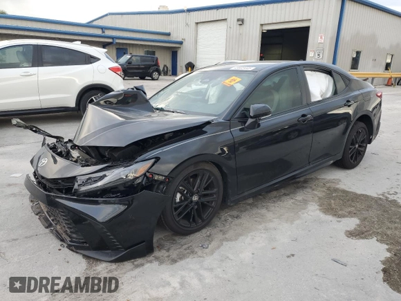 2025 Toyota Camry LE with VIN 4T1DAACK4SU027338, listed as a Copart auction lot 45603445 with 11,536 mi miles and Non Repairable. Bid and sale history available at DreamBid. Image 1.