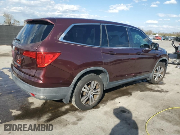 2016 Honda Pilot EX-L with VIN 5FNYF5H7XGB057625, listed as a Copart auction lot 44849425 with 161,941 mi miles and Salvage Title. Bid and sale history available at DreamBid. Image 3.