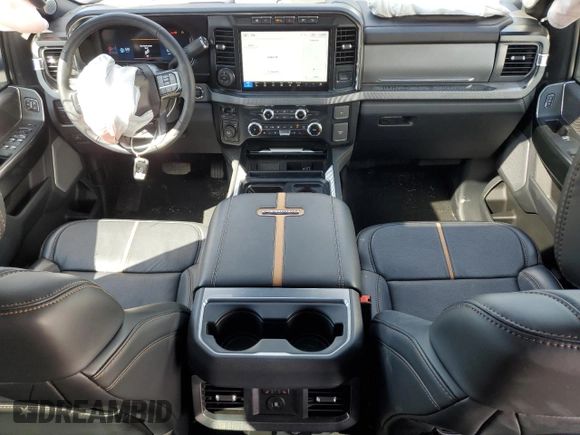 2024 Ford F-350 XL with VIN 1FT8W3BM0RED19434, listed as a Copart auction lot 81603354 with 2,601 mi miles and Salvage Title. Bid and sale history available at DreamBid. Image 8.