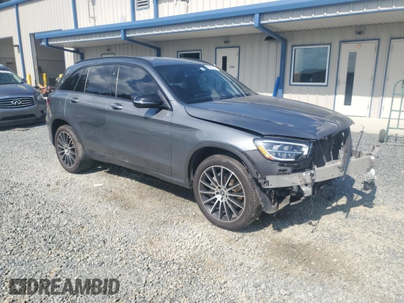 2021 Mercedes-Benz GLC 300 with VIN W1N0G8DBXMF874826, listed as a Copart auction lot 62655215 with 66,454 mi miles and Salvage title. Bid and sale history available at DreamBid. Image 2.