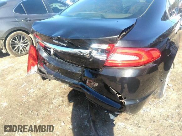 2013 Jaguar XF I4 RWD with VIN SAJWA0ES7DPU05482, listed as a IAAI auction lot 41445294 with 1 mi miles. Bid and sale history available at carsss.com. Image 19.