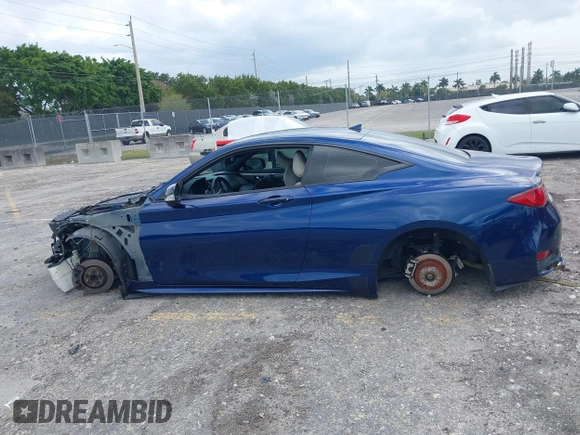 2017 Infiniti Q60 Sport with VIN JN1EV7EK2HM363661, listed as a IAAI auction lot 42016045 with 98,880 mi miles and . Bid and sale history available at DreamBid. Image 13.