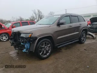 2021 Jeep Grand Cherokee 80th Anniversary with VIN 1C4RJFBG6MC583471, listed as a Copart auction lot 53043325 with 117,046 mi miles and Salvage Title. Bid and sale history available at DreamBid. Image 1.