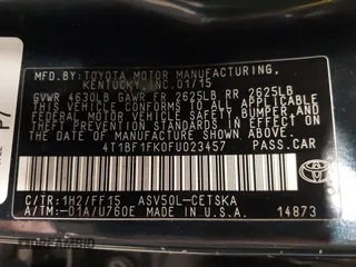 2015 Toyota Camry XLE z VIN 4T1BF1FK0FU023457, wystawiony jako IAAI lot #42333323 z przebiegiem 272 834 mil mil oraz . Historia ofert i sprzedaży dostępna na DreamBid. Obrazek 9.