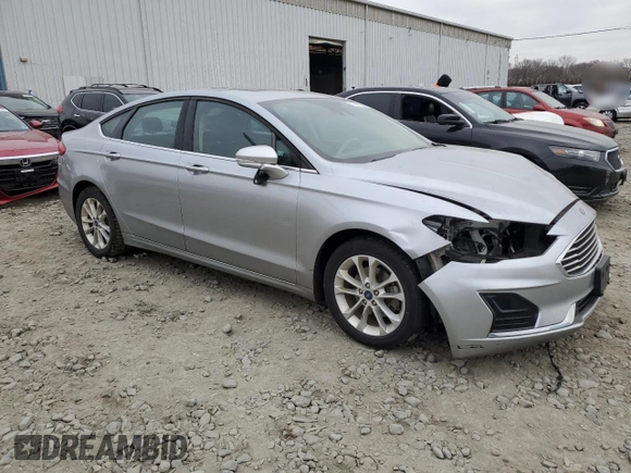 2020 Ford Fusion Hybrid SEL with VIN 3FA6P0MU8LR158261, listed as a Copart auction lot 49091385 with 0 mi miles and Salvage Title. Bid and sale history available at carsss.com. Image 4.