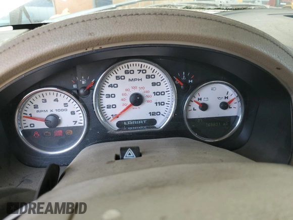2006 Ford F-150 XLT with VIN 1FTPX12516KB96780, listed as a Copart auction lot 55621015 with 168,831 mi miles and Salvage title. Bid and sale history available at DreamBid. Image 9.