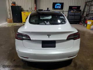2022 Tesla Model 3 Long Range with VIN 5YJ3E1EB5NF191695, listed as a Copart auction lot 87872095 with 54,489 mi miles and Non Repairable. Bid and sale history available at carsss.com. Image 6.