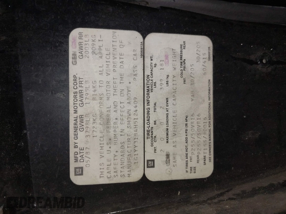 1987 Chevrolet Corvette z VIN 1G1YY3184H5124409, wystawiony jako IAAI lot #41518101 z przebiegiem 121 592 mil mil oraz . Historia ofert i sprzedaży dostępna na DreamBid. Obrazek 9.