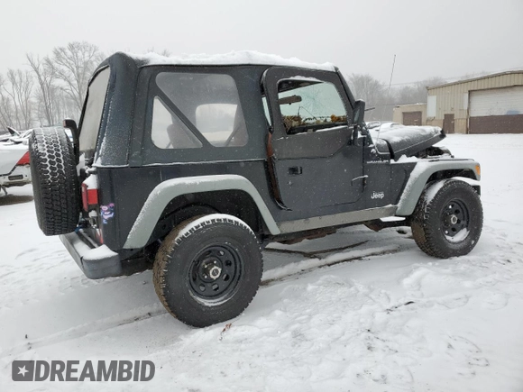 2002 Jeep Wrangler X with VIN 1J4FA39SX2P770191, listed as a Copart auction lot 44118945 with 168,148 mi miles and Salvage Title. Bid and sale history available at carsss.com. Image 3.