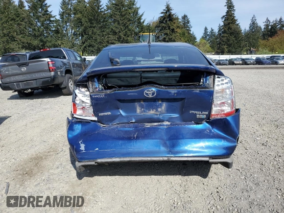 2008 Toyota Prius with VIN JTDKB20U987736617, listed as a Copart auction lot 54795935 with Not Provided miles and Salvage Title. Bid and sale history available at DreamBid. Image 6.