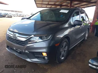 2019 Honda Odyssey EX z VIN 5FNRL6H55KB029225, wystawiony jako IAAI lot #42414004 z przebiegiem 71 265 mil mil oraz . Historia ofert i sprzedaży dostępna na DreamBid. Obrazek 2.