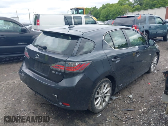 2011 Lexus CT 200h with VIN JTHKD5BH9B2033100, listed as a IAAI auction lot 42333289 with 235,268 mi miles and . Bid and sale history available at DreamBid. Image 4.
