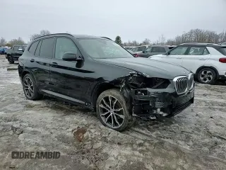 2022 BMW X3 xDrive30i with VIN 5UX53DP09N9K43964, listed as a Copart auction lot 48663145 with 32,306 mi miles and Salvage Title. Bid and sale history available at DreamBid. Image 14.