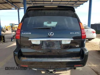 2005 Lexus GX 470 with VIN JTJBT20X450071179, listed as a Copart auction lot 56757415 with 194,709 mi miles and Clean Title. Bid and sale history available at DreamBid. Image 6.