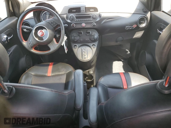 2015 FIAT 500e with VIN 3C3CFFGE3FT642311, listed as a Copart auction lot 57159595 with Not provided miles and Clean title. Bid and sale history available at DreamBid. Image 8.