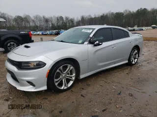 2021 Dodge Charger R/T with VIN 2C3CDXCT3MH571908, listed as a Copart auction lot 50399275 with 89,909 mi miles and Salvage Title. Bid and sale history available at carsss.com. Image 1.