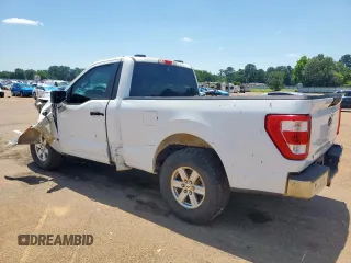 2022 Ford F-150 XL with VIN 1FTMF1CB8NKE12827, listed as a Copart auction lot 57068575 with 83,742 mi miles and Salvage title. Bid and sale history available at DreamBid. Image 2.