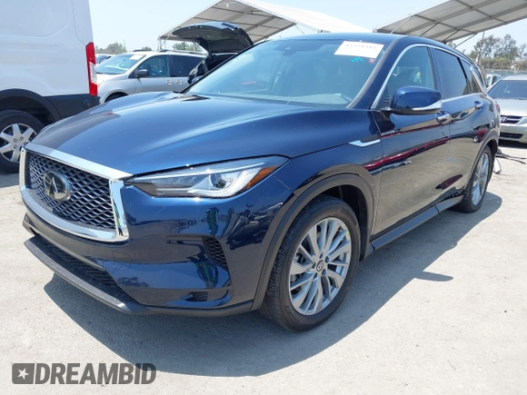 2025 Infiniti QX50 Pure with VIN 3PCAJ5AB8SF108675, listed as a IAAI auction lot 42358485 with 2,321 mi miles and . Bid and sale history available at DreamBid. Image 17.