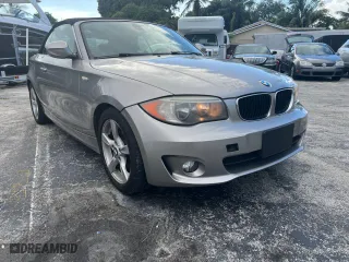 2012 BMW 1 Series 128i with VIN WBAUL7C52CVM81429, listed as a Copart auction lot 80549174 with 155,938 mi miles and Clean Title. Bid and sale history available at carsss.com. Image 1.