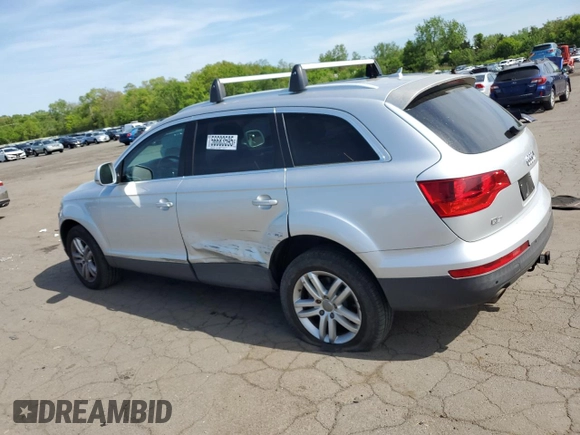 2008 Audi Q7 Premium with VIN WA1BY74LX8D021919, listed as a Copart auction lot 56683595 with 111,613 mi miles and Salvage title. Bid and sale history available at DreamBid. Image 2.
