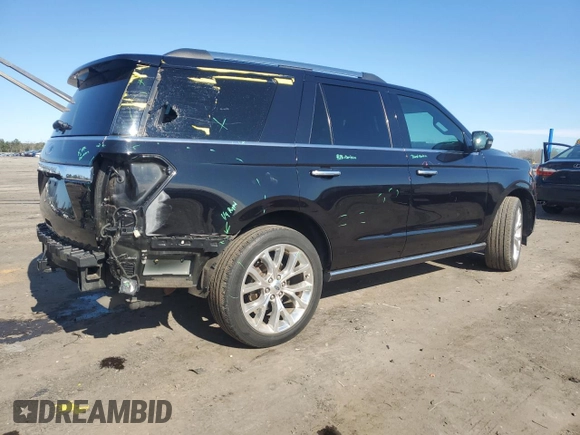 2019 Ford Expedition Limited with VIN 1FMJU2AT5KEA80135, listed as a Copart auction lot 49784355 with 34,153 mi miles and Salvage title. Bid and sale history available at DreamBid. Image 3.