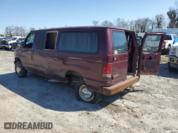 2005 Ford Econoline Cargo with VIN 1FTNE24L25HA87223, listed as a Copart auction lot 47301805 with 156,944 mi miles and Salvage Title. Bid and sale history available at carsss.com. Image 2.