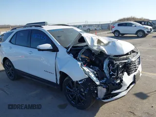 2022 Chevrolet Equinox RS with VIN 3GNAXWEV1NS100493, listed as a IAAI auction lot 41822273 with 70,822 mi miles and . Bid and sale history available at DreamBid. Image 1.