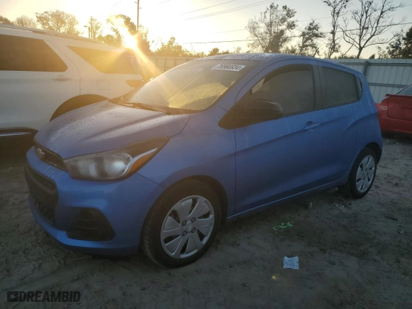 2017 Chevrolet Spark LS with VIN KL8CB6SA7HC813080, listed as a Copart auction lot 76966934 with 21,296 mi miles and Salvage Title. Bid and sale history available at carsss.com. Image 1.