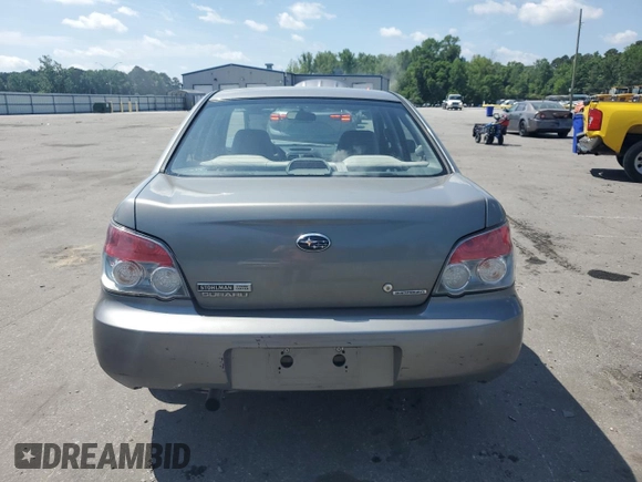 2006 Subaru Impreza i with VIN JF1GD67616G523954, listed as a Copart auction lot 55285405 with 159,193 mi miles and Salvage title. Bid and sale history available at DreamBid. Image 6.