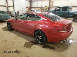 2021 Genesis G70 3.3T with VIN KMTG74LE9MU066040, listed as a Copart auction lot 89327485 with 69,315 mi miles and Clean Title. Bid and sale history available at carsss.com. Image 2.