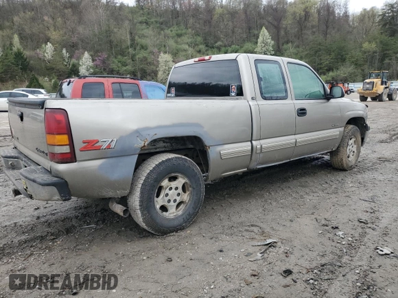 1999 Chevrolet Silverado 1500 LT with VIN 1GCEK19T9XE235903, listed as a Copart auction lot 51497335 with Not Provided miles and Salvage Title. Bid and sale history available at DreamBid. Image 3.