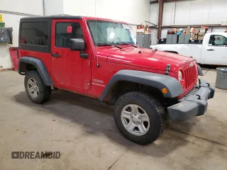 2012 Jeep Wrangler Sport with VIN 1C4AJWAG5CL213559, listed as a Copart auction lot 43071195 with Not provided miles and Salvage title. Bid and sale history available at DreamBid. Image 4.