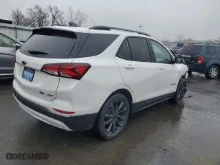 2022 Chevrolet Equinox RS with VIN 3GNAXWEV5NS105793, listed as a Copart auction lot 43912605 with 3,886 mi miles and Salvage Title. Bid and sale history available at carsss.com. Image 3.