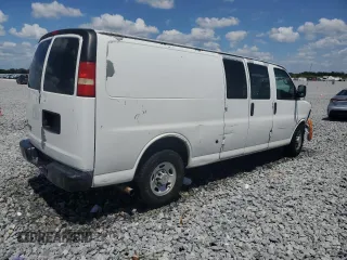 2011 Chevrolet Express Cargo with VIN 1GCWGGCA1B1130496, listed as a Copart auction lot 55515135 with 212,589 mi miles and Salvage title. Bid and sale history available at DreamBid. Image 3.