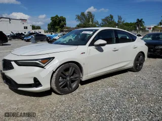 2023 Acura Integra w/A-Spec Technology Package with VIN 19UDE4H60PA020449, listed as a Copart auction lot 46022745 with 15,801 mi miles and Salvage Title. Bid and sale history available at carsss.com. Image 1.
