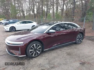 2022 Lucid Air Grand Touring with VIN 50EA1GBA8NA004892, listed as a IAAI auction lot 41553074 with 36,111 mi miles. Bid and sale history available at carsss.com. Image 2.