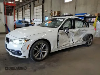 2016 BMW 3 Series 328i xDrive with VIN WBA8E3G55GNT80065, listed as a Copart auction lot 56877045 with 122,362 mi miles and Salvage title. Bid and sale history available at DreamBid. Image 1.