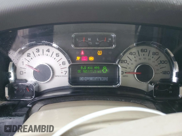 2007 Ford Expedition Max Eddie Bauer with VIN 1FMFK18587LA08345, listed as a Copart auction lot 84969934 with 185,177 mi miles and Salvage Title. Bid and sale history available at DreamBid. Image 9.