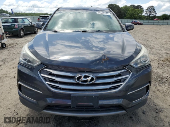 2018 Hyundai Santa Fe 2.4L z VIN 5XYZTDLB4JG521026, wystawiony jako Copart lot #56563175 z przebiegiem 173 170 mil mil oraz Czysty tytuł • Clean title. Historia ofert i sprzedaży dostępna na DreamBid. Obrazek 5.