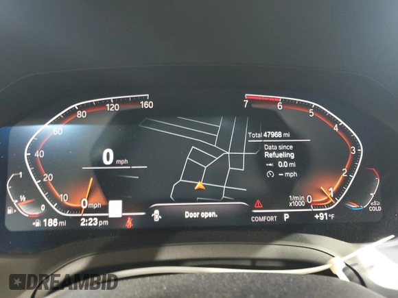 2021 BMW 3 Series 330i xDrive with VIN 3MW5R7J06M8C13028, listed as a Copart auction lot 62850925 with 47,968 mi miles and Salvage title. Bid and sale history available at DreamBid. Image 9.