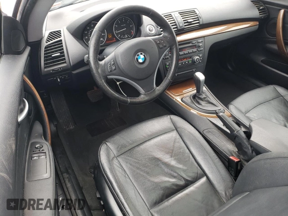 2009 BMW 1 Series 128i with VIN WBAUP93589VF48224, listed as a Copart auction lot 85687834 with 106,636 mi miles and Salvage title. Bid and sale history available at DreamBid. Image 8.