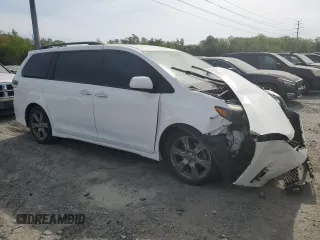 2018 Toyota Sienna SE with VIN 5TDXZ3DC9JS937339, listed as a Copart auction lot 50447875 with 129,144 mi miles and Salvage title. Bid and sale history available at DreamBid. Image 4.