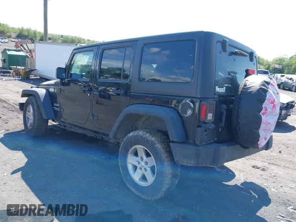2017 Jeep Wrangler Unlimited Sport with VIN 1C4HJWDG5HL714291, listed as a IAAI auction lot 42383679 with 138,201 mi miles and . Bid and sale history available at DreamBid. Image 3.
