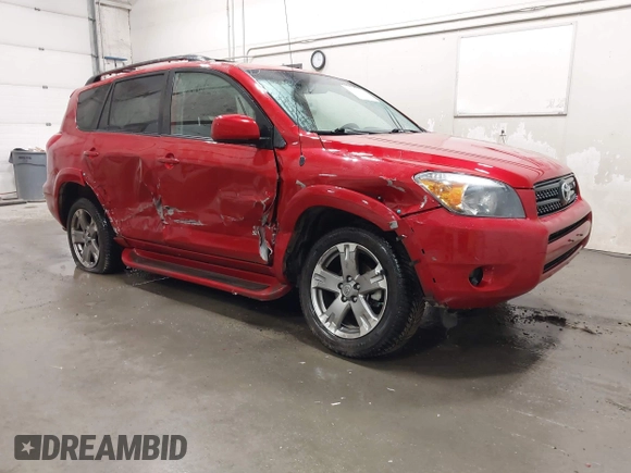 2008 Toyota RAV4 Sport with VIN JTMBK32V186036561, listed as a IAAI auction lot 42110651 with 33,877 mi miles and . Bid and sale history available at DreamBid. Image 1.