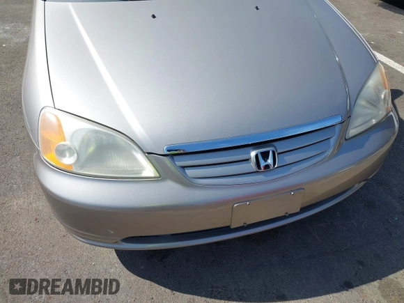2001 Honda Civic LX with VIN 2HGES16541H509564, listed as a IAAI auction lot 42121423 with 129,561 mi miles. Bid and sale history available at carsss.com. Image 6.