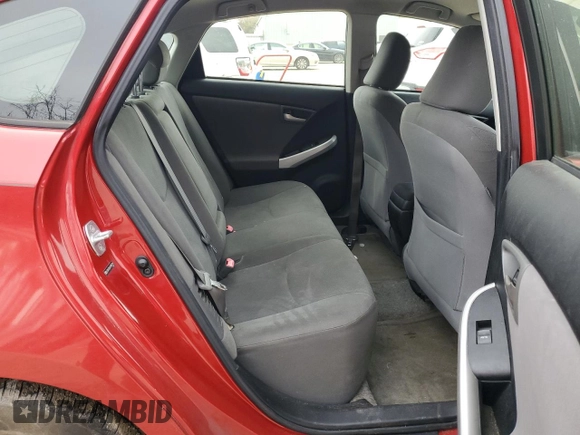 2012 Toyota Prius One with VIN JTDKN3DUXC5481729, listed as a Copart auction lot 81663884 with 88,696 mi miles and Salvage Title. Bid and sale history available at DreamBid. Image 10.