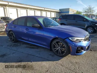 2021 BMW 3 Series 330i xDrive with VIN 3MW5R7J0XM8C14425, listed as a Copart auction lot 72910854 with 9,465 mi miles and Salvage Title. Bid and sale history available at DreamBid. Image 4.