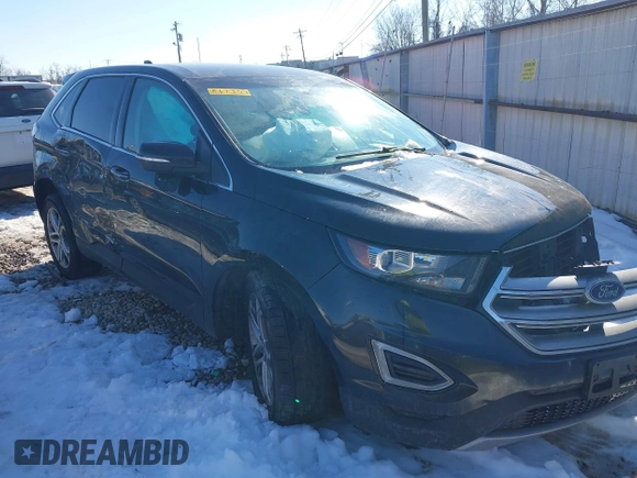 2015 Ford Edge Titanium with VIN 2FMTK4K93FBB61357, listed as a IAAI auction lot 41349092 with 290,055 mi miles. Bid and sale history available at carsss.com. Image 1.